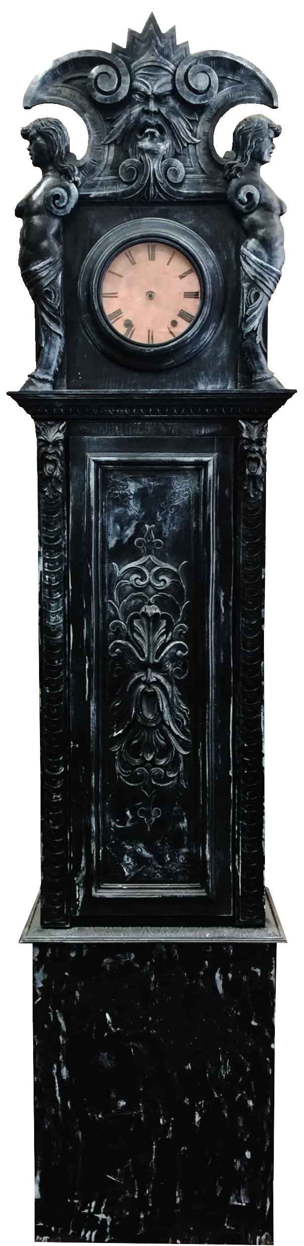a gothic grandfather clock